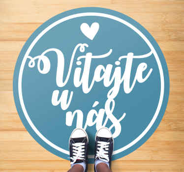 Vinylový koberec vitajte u nás - Tenstickers