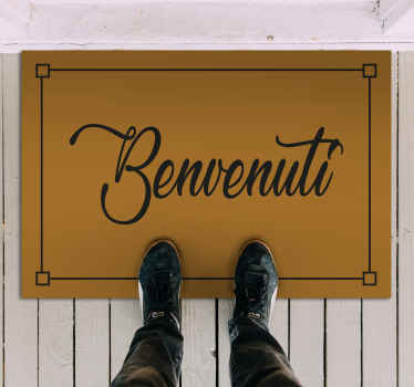 Tappeti in vinile con frasi e testo benvenuti - TenStickers