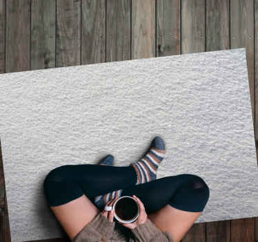 Tapis vinyle motif Texture neige - TenStickers