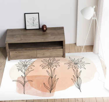 Tapis vinyle salon Edelweiss Art - TenStickers