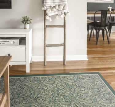 Vinylteppich Vintage Jugendstil Blumenmuster - TenStickers