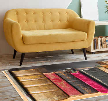 Alfombra vinílica vintage libros antiguos - TenVinilo