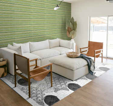 Oriental geometric pattern floor carpets - TenStickers