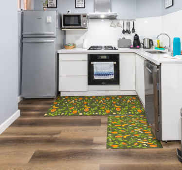 Alfombra vinílica  para cocina fruta - TenVinilo