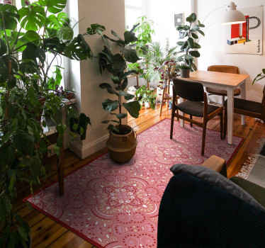 Prostokątny dywan winylowy mandala - TenStickers