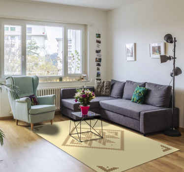 Elegáns geometrikus kontraszt Vinil szőnyeg nappali - TenStickers