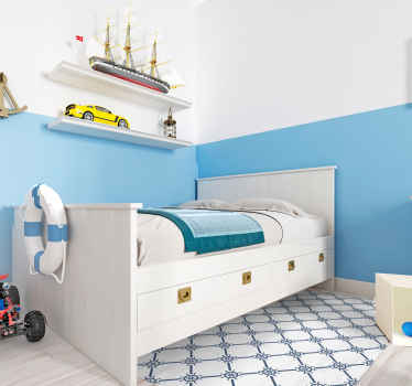 Marine Pattern kids vinyl rug - TenStickers