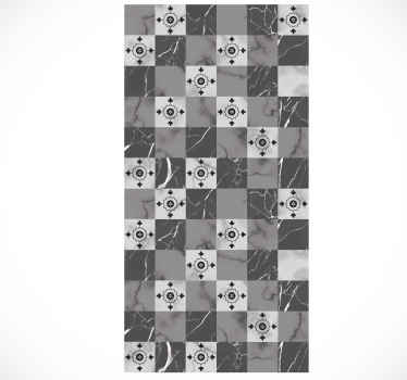 Marble kitchen vinyl floor mat - TenStickers