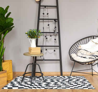 Distorted checkered modern flooring - TenStickers