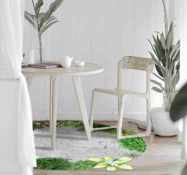 Vinyl tapijt cemment tuin - TenStickers