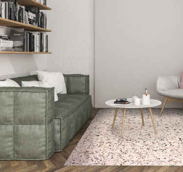 Vinyl tapijt met een beige graniet textuur - TenStickers