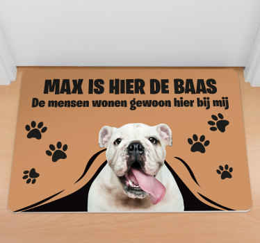 Aanpasbare vinyl tapijt huisdier is de baas - TenStickers