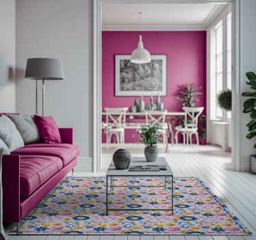 Floral forårstid natur vinyl tæpper - TenStickers