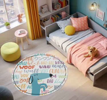 Dog bark animal vinyl  mat - TenStickers