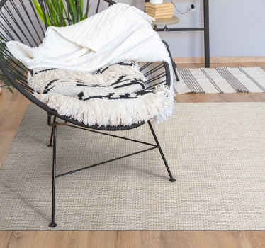 beige cotton texture nordic rug - TenStickers