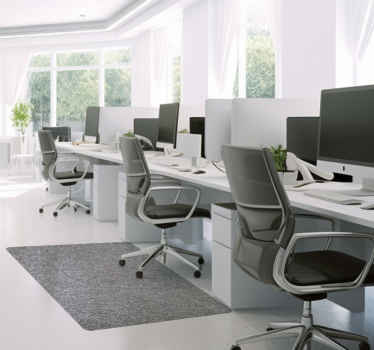 grey texture office carpet - TenStickers