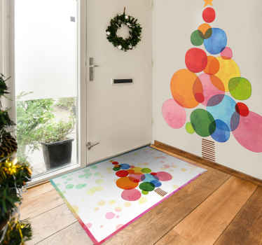 Alfombra vinilo navidad agua de color abeto - TenVinilo