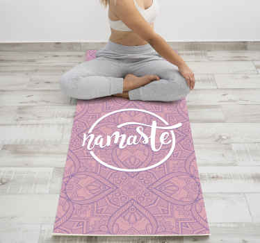 Tapis vinyle citation yoga namasté - TenStickers