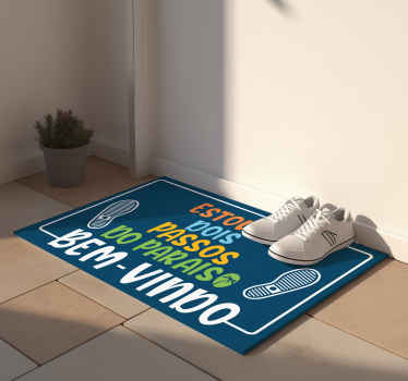 Tapete vinílico entrada passos para o paraíso - TenStickers