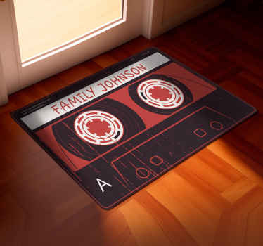 Classic Cassette Custom Floor Mat - TenStickers