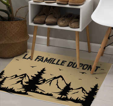 Tapis vinyle entrée paysage de montagnes - TenStickers