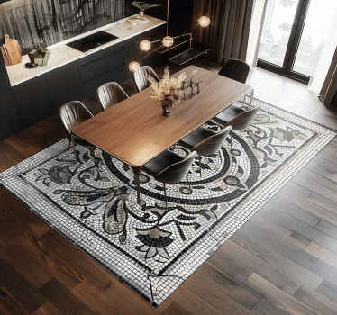 Vinyl Teppich Esszimmer jugendstil-design - TenStickers