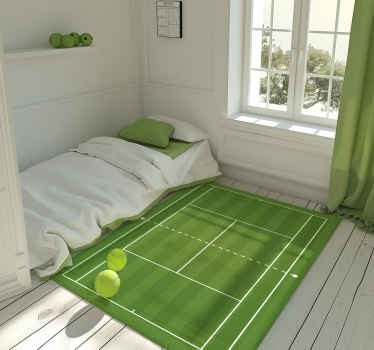 Tennis Court road vinyl rug - TenStickers