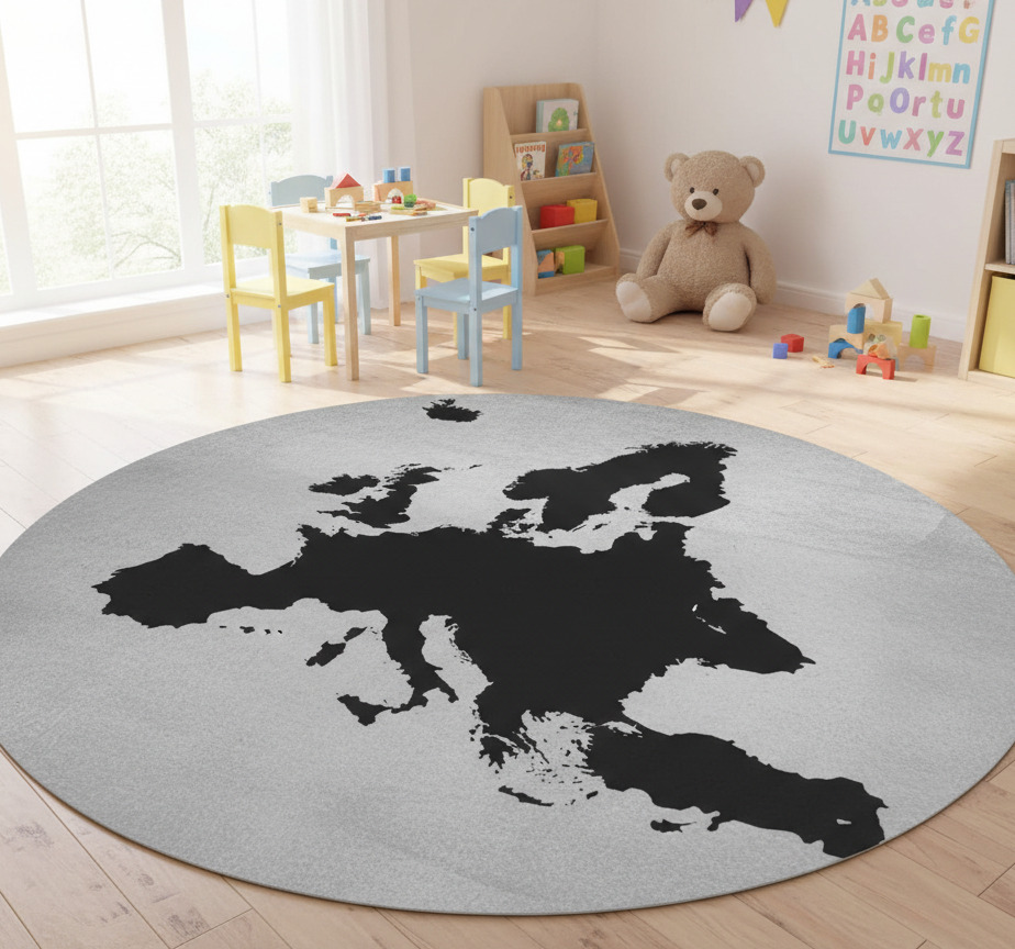 Tenstickers Vinyl tapijt wereldkaart vinilo pizarra europa