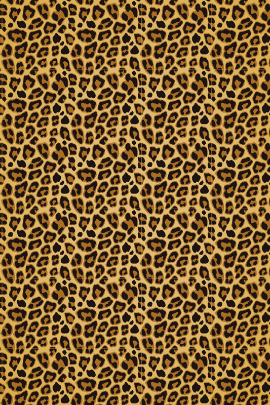 Leopard Design Animal Print Vinyl Rug