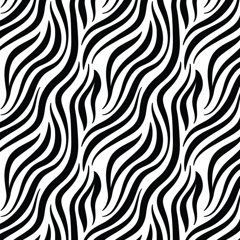 Zebra stripe animal print vinyl carpet - TenStickers
