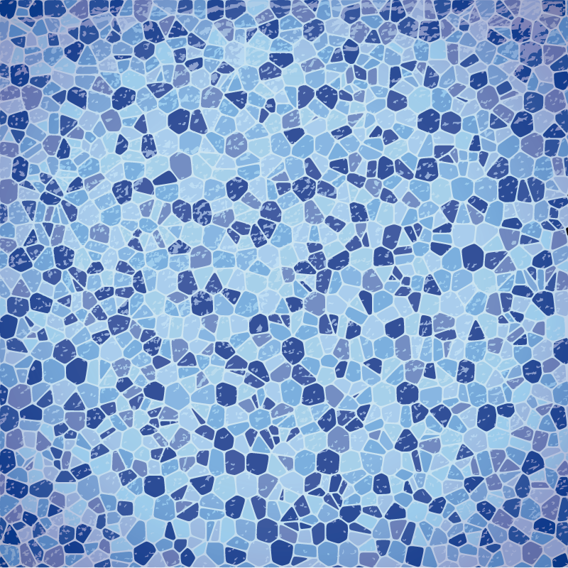 blauw vinyl tapijt - TenStickers