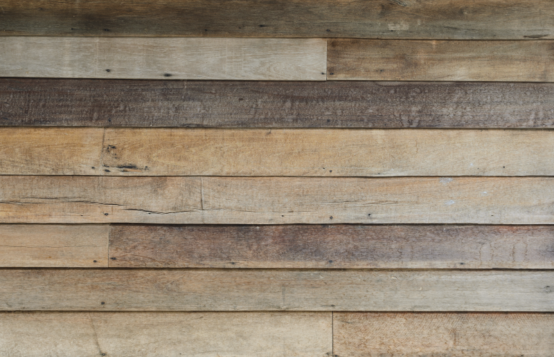 Wens kussen Fascinerend Antiek hout gestreept vinyl tapijt - TenStickers
