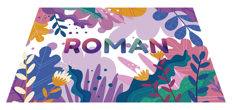 Tapete de vinil personalizado flores tropicais TenStickers. Tapete de vinil personalizado flores tropicais. Este fabuloso tapete de vinil de flores tropicais com nome é o que realmente precisa para dar à sua filha um presente fantástico!