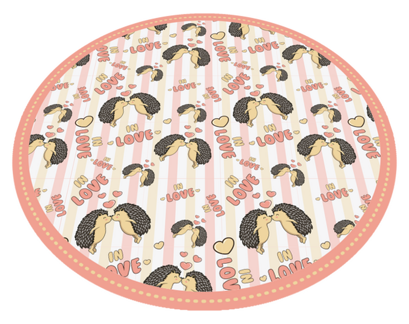 Porco-espinho apaixonado tapete de vinil animal TenStickers. Porco-espinho apaixonado tapete de vinil animal. Compre o nosso tapete de vinil que não é apenas decorativo no seu piso, mas ilustrativo para crianças. é fácil de manter e é de boa qualidade.