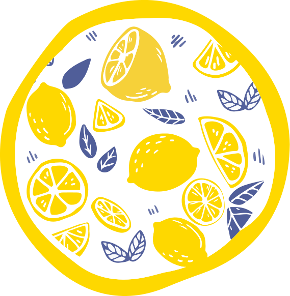 Alfombra vinilo cocina limones pantone - TenVinilo