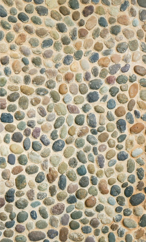 Little sea stones stone flooring - TenStickers