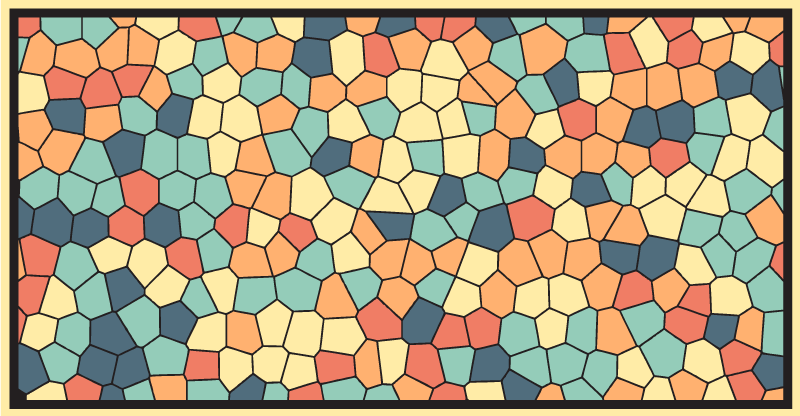 Colourful Mosaic tile mat - TenStickers