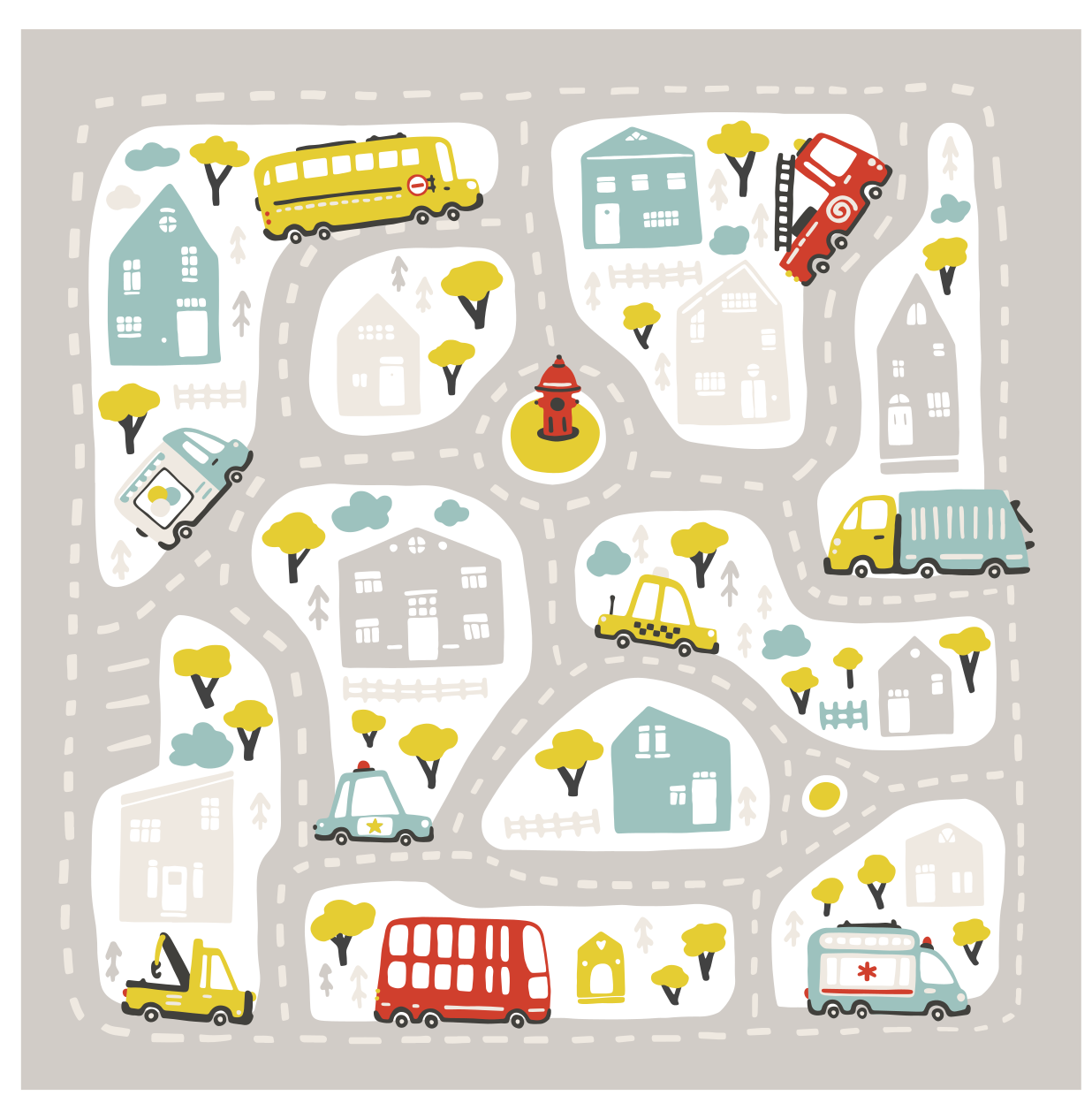 kids road map clipart