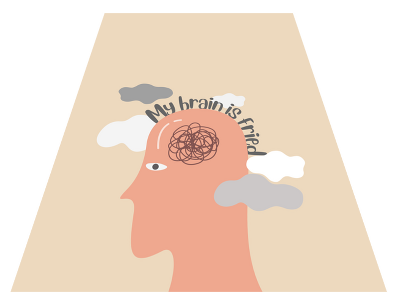 My brain is fried bespoke rugs TenStickers