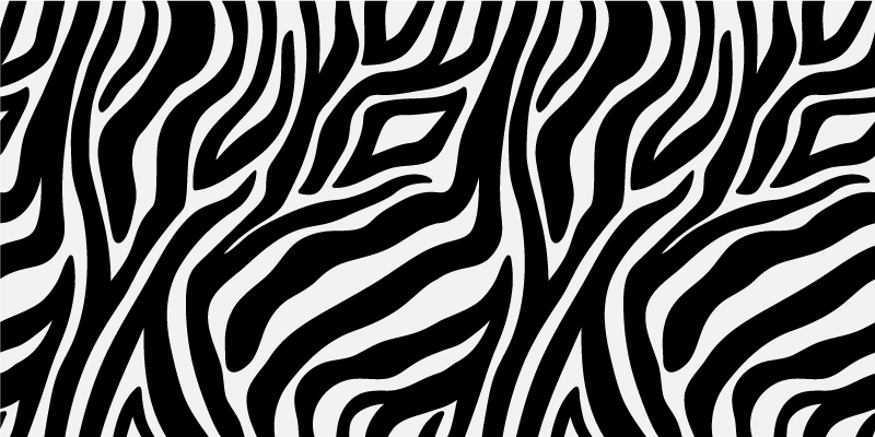 Tapete zebra print animal print - TenStickers