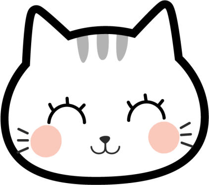 Black cat round face icon. Cute cartoon funny character. Kawaii kitten baby  animal. Love Greeting card. Flat design style. White background. Isolated.  Stock Vector | Adobe Stock