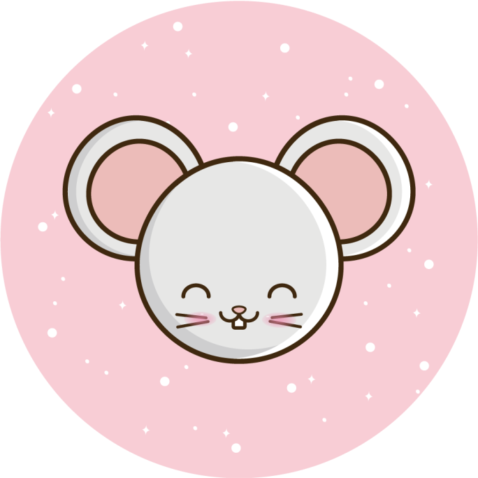 Pink Anime Mousepads - 2 Cute Sakura Moon Mouse Pads – Beluga Design