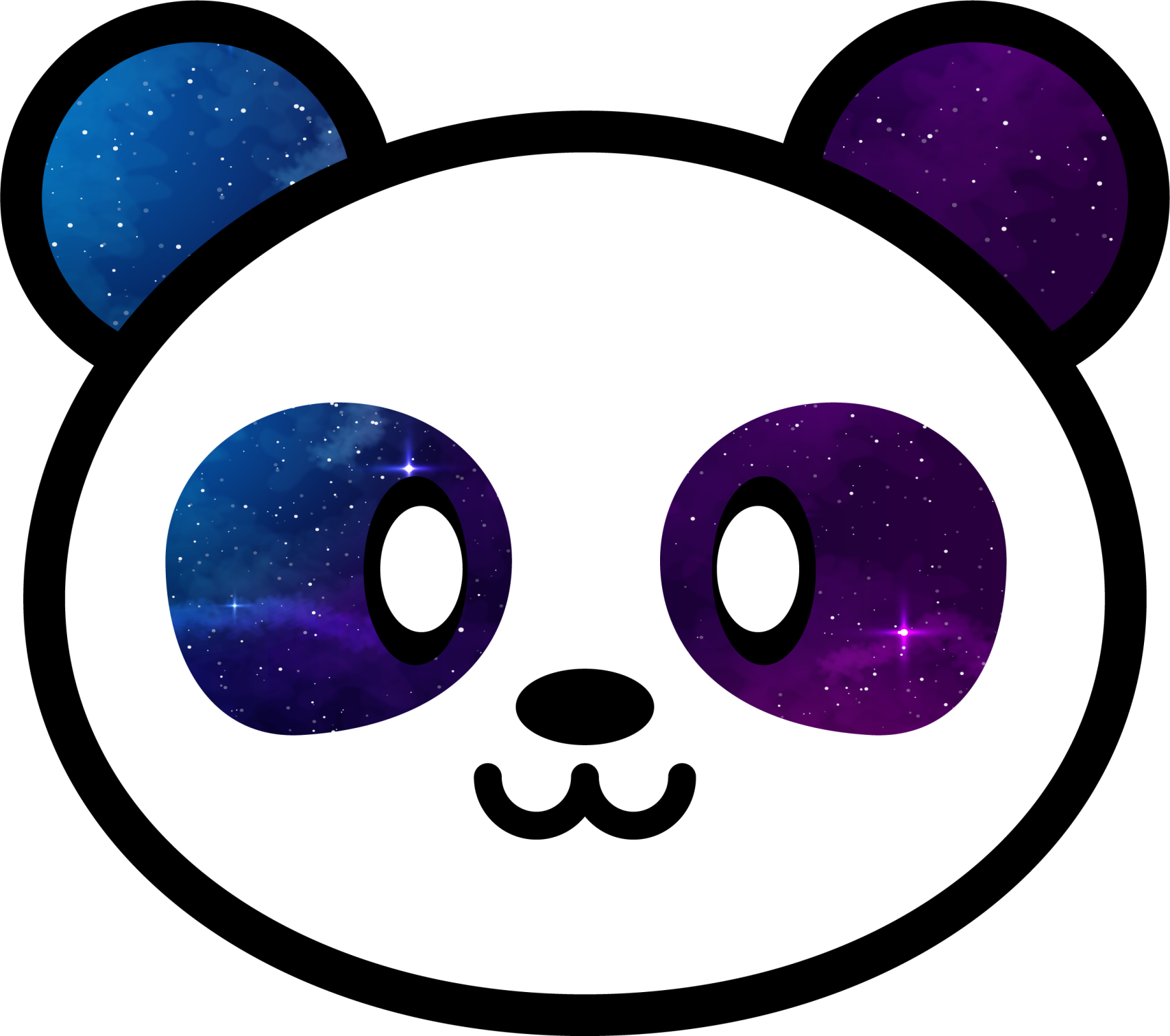 Anime galaxy panda animal mat - TenStickers