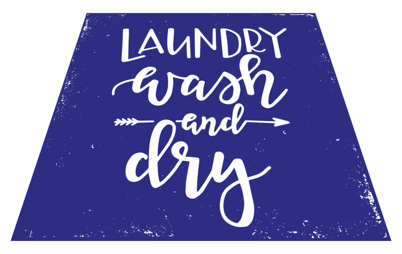Laundry wash and dry bespoke rugs TenStickers