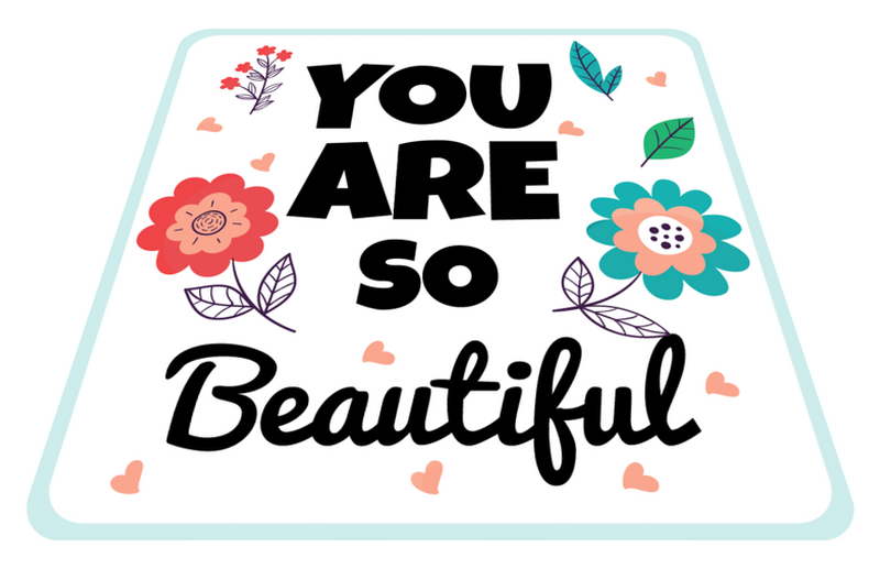 You are so beautiful colourful bespoke rugs TenStickers