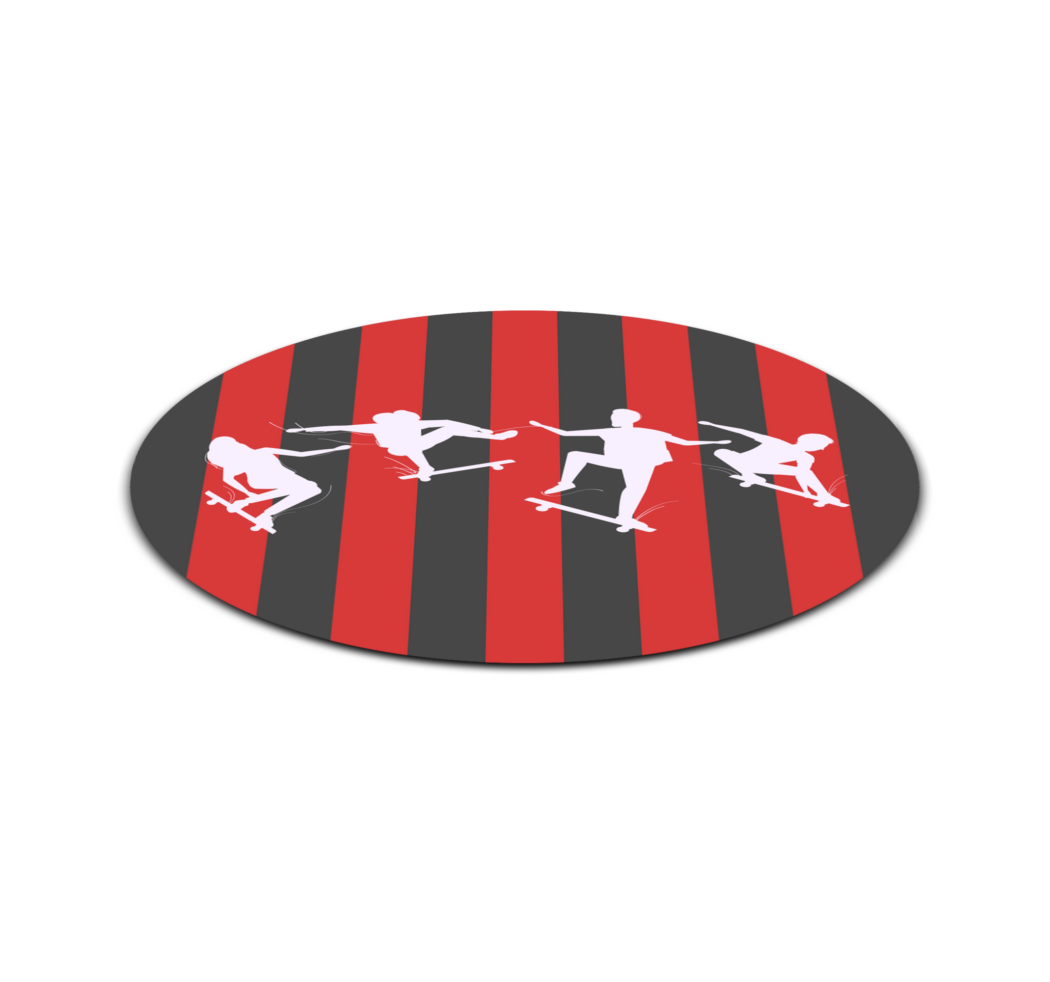 Fencing Silhouettes gaming vinyl rug - TenStickers