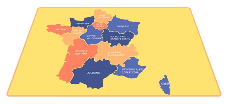 Tapis Vinyle Carte Du Monde Carte Scolaire Des Departements De Fr Tenstickers