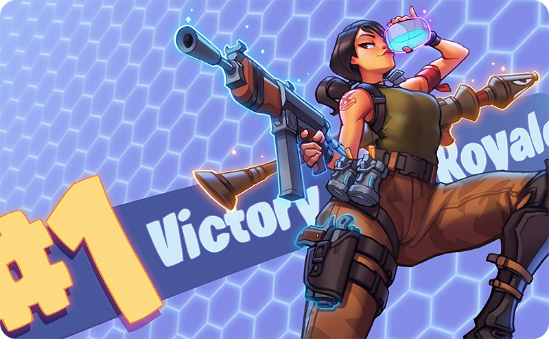 Fortnite Victory Royale Game Mat Tenstickers