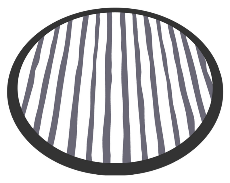 Striped Grey nordic vinyl rug TenStickers