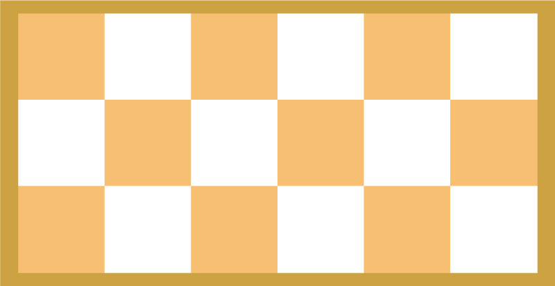 Tabuleiro de xadrez e jogo de peças tapete de vinil - TenStickers